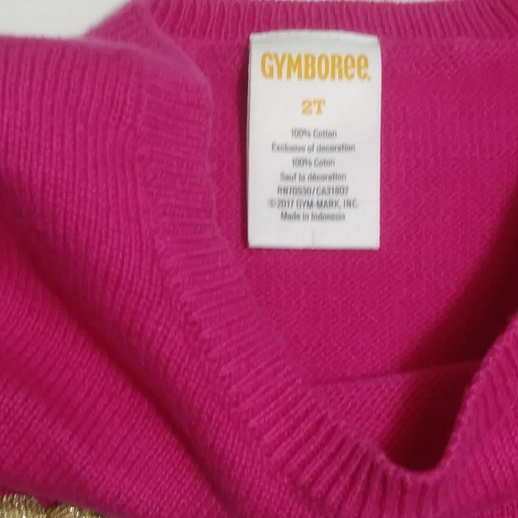 !!SOLD!!! GYMBOREE Sweater Dress Pink Puppy Dogs - Picture 3 of 6